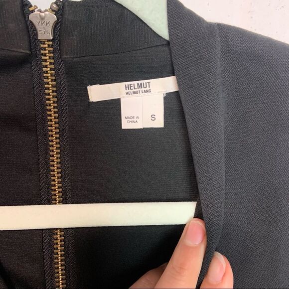 Helmut Lang Long Sleeve V Neck Mini Dress - Picture 9 of 10